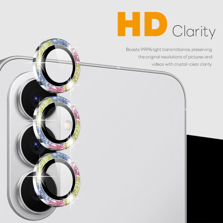 For Samsung Galaxy S26 5G NORTHJO 1 Set Camera Lens Protector Glitter Metal Ring Film
