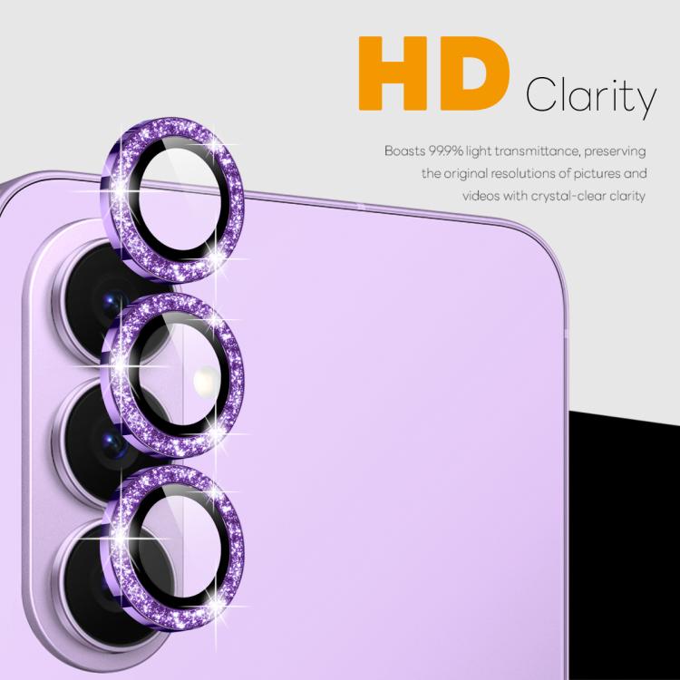 For Samsung Galaxy S26 5G NORTHJO 1 Set Camera Lens Protector Glitter Metal Ring Film