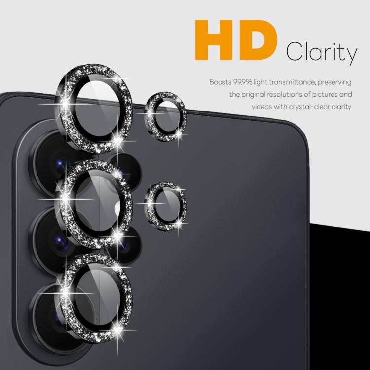 For Samsung Galaxy S26 Ultra 5G NORTHJO 1 Set Camera Lens Protector Glitter Metal Ring Film