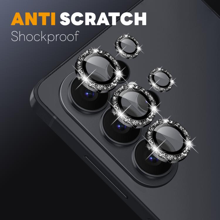 For Samsung Galaxy S26 Ultra 5G NORTHJO 1 Set Camera Lens Protector Glitter Metal Ring Film