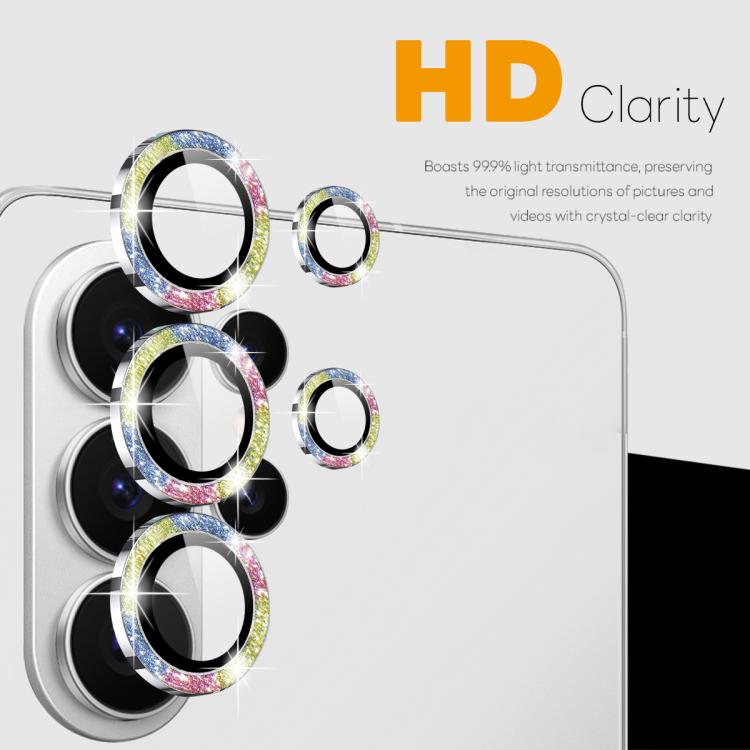 For Samsung Galaxy S26 Ultra 5G NORTHJO 1 Set Camera Lens Protector Glitter Metal Ring Film