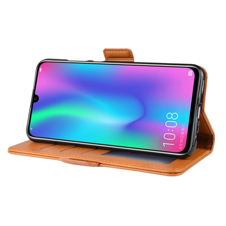 Dual-side Magnetic Buckle Horizontal Flip Leather Case for Huawei Honor 10 Lite, with Holder & Card Slots & Wallet & Photo Frame