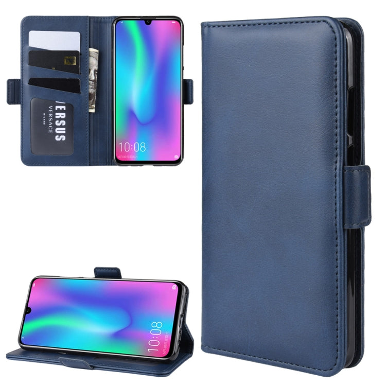 Dual-side Magnetic Buckle Horizontal Flip Leather Case for Huawei Honor 10 Lite, with Holder & Card Slots & Wallet & Photo Frame