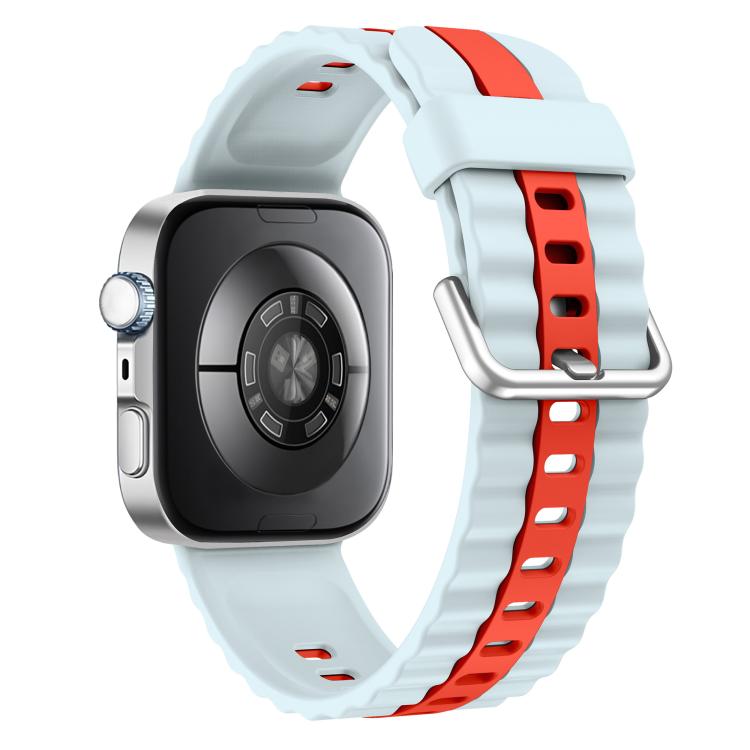 For Huawei Watch Fit 5 / Fit 5 Pro / Fit 4 Vertical Striped Two Color Silicone Watch Band