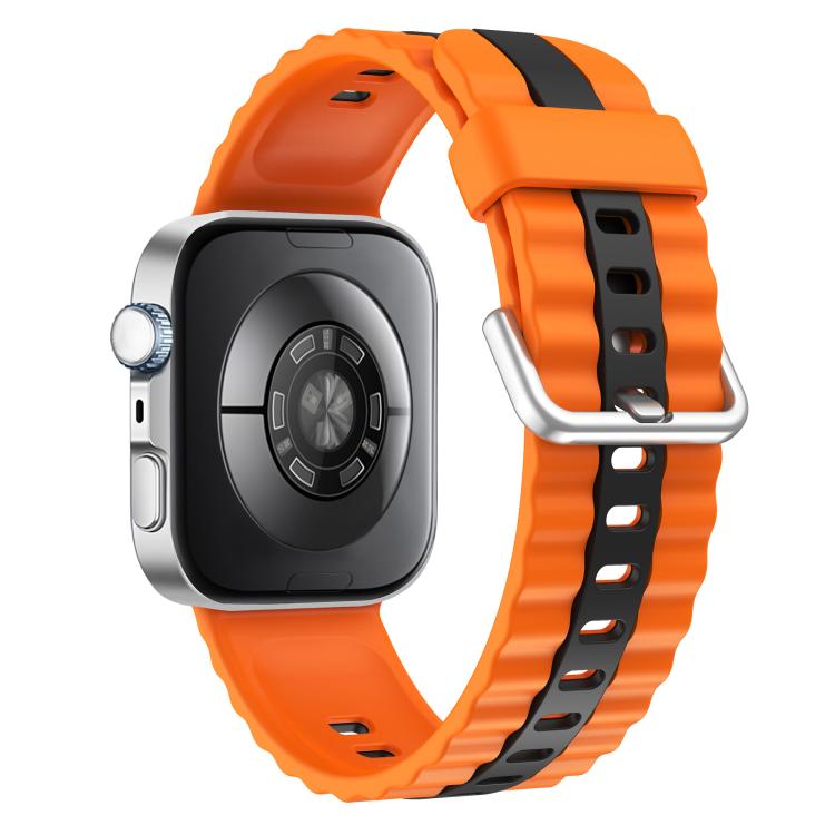 For Huawei Watch Fit 5 / Fit 5 Pro / Fit 4 Vertical Striped Two Color Silicone Watch Band
