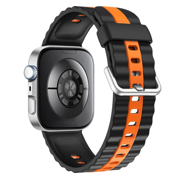 For Huawei Watch Fit 5 / Fit 5 Pro / Fit 4 Vertical Striped Two Color Silicone Watch Band