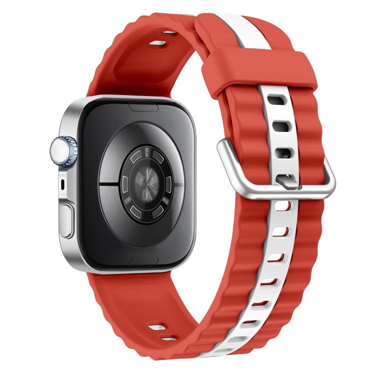 For Huawei Watch Fit 5 / Fit 5 Pro / Fit 4 Vertical Striped Two Color Silicone Watch Band
