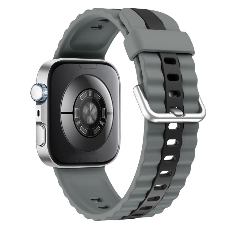 For Huawei Watch Fit 5 / Fit 5 Pro / Fit 4 Vertical Striped Two Color Silicone Watch Band