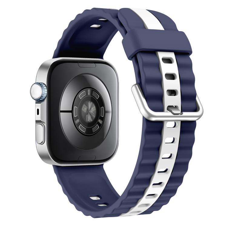For Huawei Watch Fit 5 / Fit 5 Pro / Fit 4 Vertical Striped Two Color Silicone Watch Band