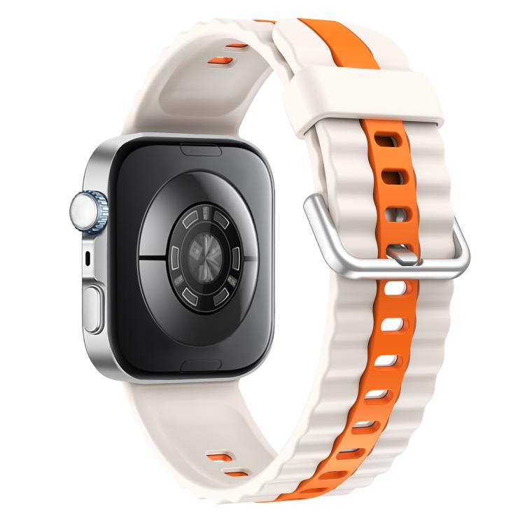 For Huawei Watch Fit 5 / Fit 5 Pro / Fit 4 Vertical Striped Two Color Silicone Watch Band