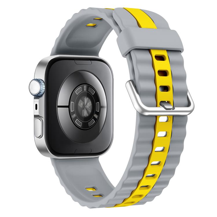 For Huawei Watch Fit 5 / Fit 5 Pro / Fit 4 Vertical Striped Two Color Silicone Watch Band
