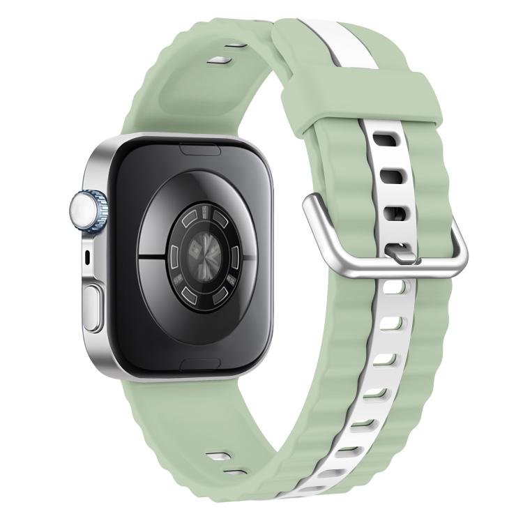 For Huawei Watch Fit 5 / Fit 5 Pro / Fit 4 Vertical Striped Two Color Silicone Watch Band