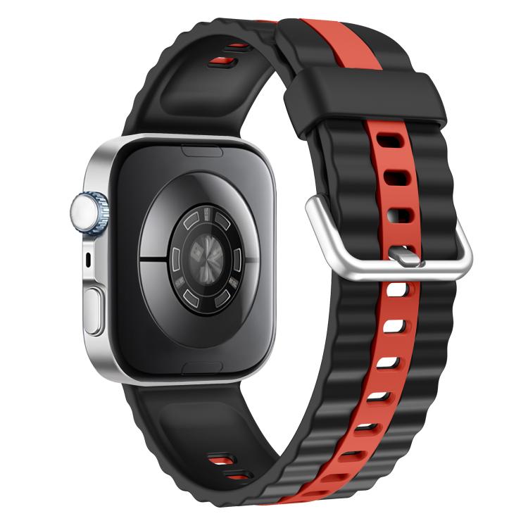 For Huawei Watch Fit 5 / Fit 5 Pro / Fit 4 Vertical Striped Two Color Silicone Watch Band