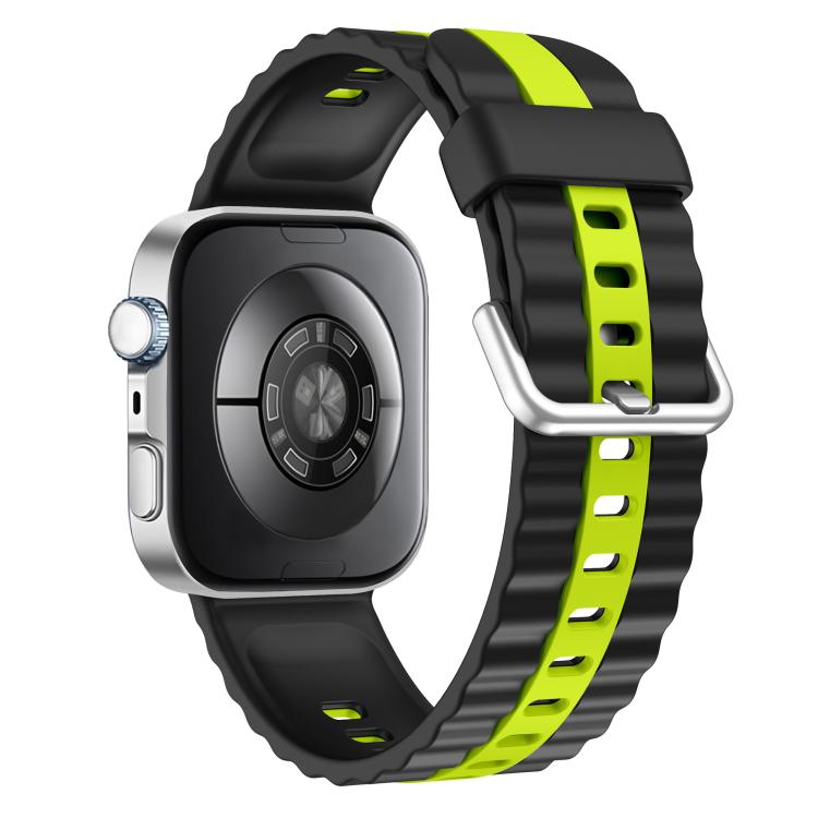 For Huawei Watch Fit 5 / Fit 5 Pro / Fit 4 Vertical Striped Two Color Silicone Watch Band