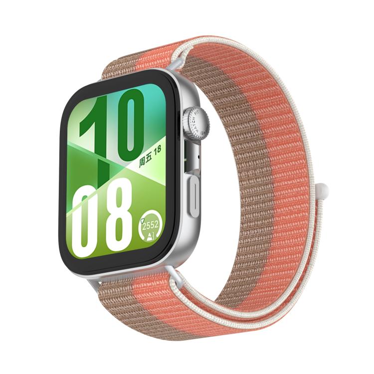 For Huawei Watch Fit 5 Pro / Fit 4 Pro Nylon Loop Hook and Loop Fastener Watch Band