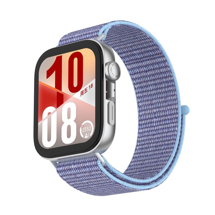 For Huawei Watch Fit 5 / Fit 4 Nylon Loop Hook and Loop Fastener Watch Band
