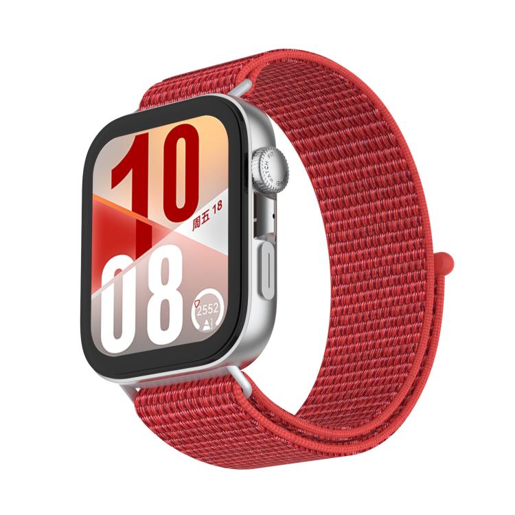For Huawei Watch Fit 5 / Fit 4 Nylon Loop Hook and Loop Fastener Watch Band