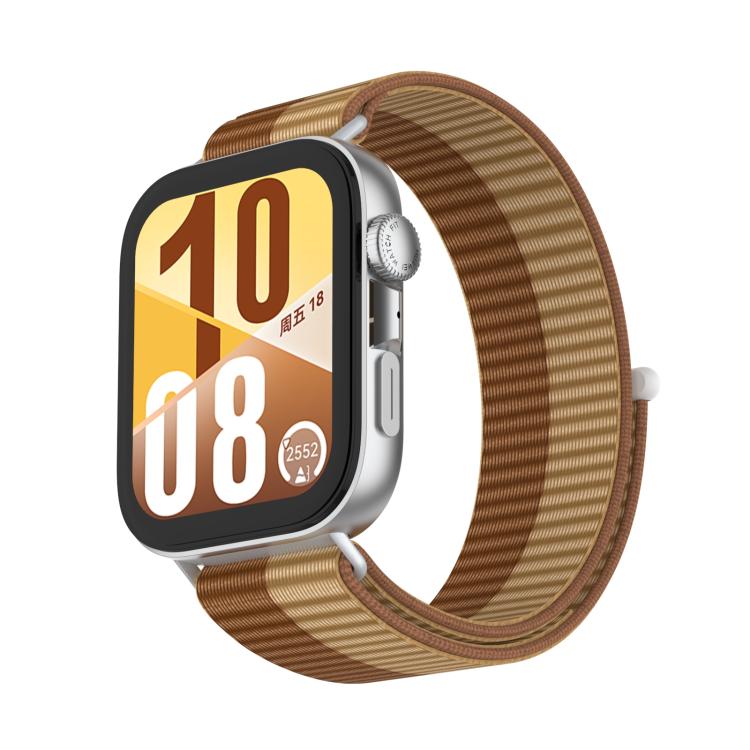 For Huawei Watch Fit 3 Nylon Loop Hook and Loop Fastener Watch Band