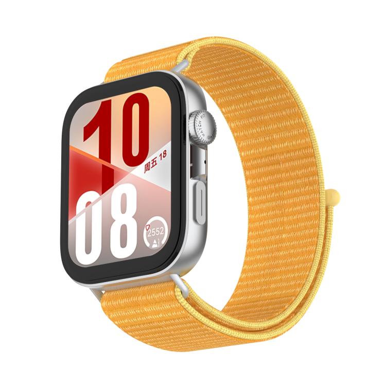 For Huawei Watch Fit 3 Nylon Loop Hook and Loop Fastener Watch Band