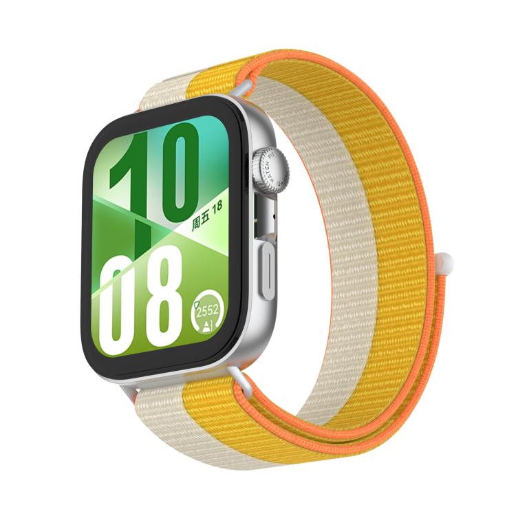For Huawei Watch Fit 3 Nylon Loop Hook and Loop Fastener Watch Band