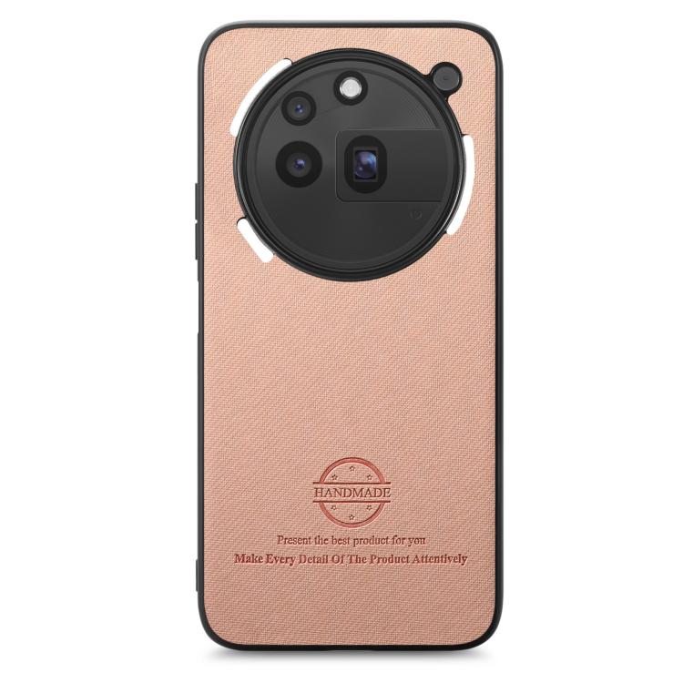 For Nothing Phone 3a Pro Twill Fabric Leather Skin Back Phone Case
