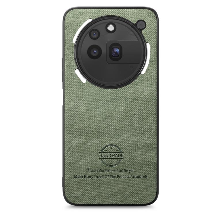 For Nothing Phone 3a Pro Twill Fabric Leather Skin Back Phone Case