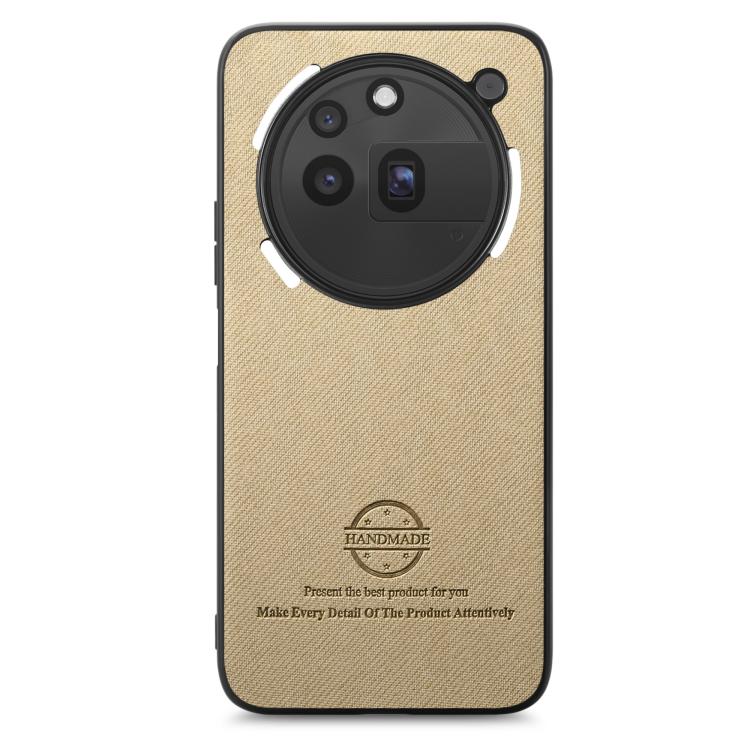 For Nothing Phone 3a Pro Twill Fabric Leather Skin Back Phone Case