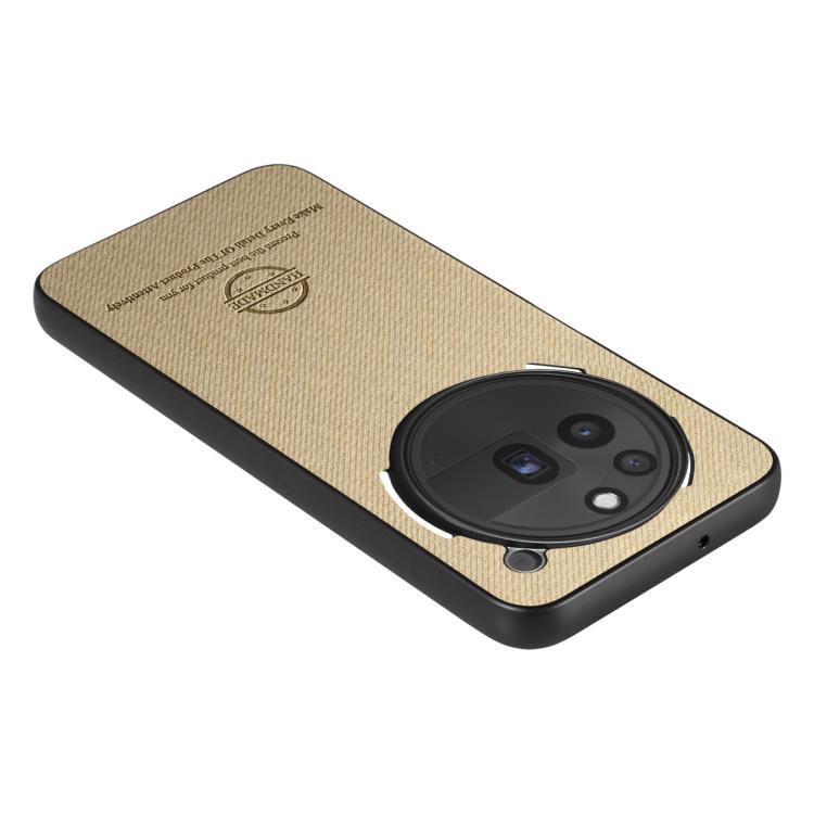 For Nothing Phone 3a Pro Twill Fabric Leather Skin Back Phone Case