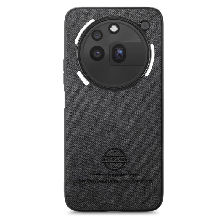 For Nothing Phone 3a Pro Twill Fabric Leather Skin Back Phone Case