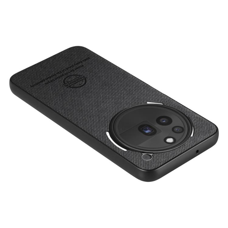 For Nothing Phone 3a Pro Twill Fabric Leather Skin Back Phone Case