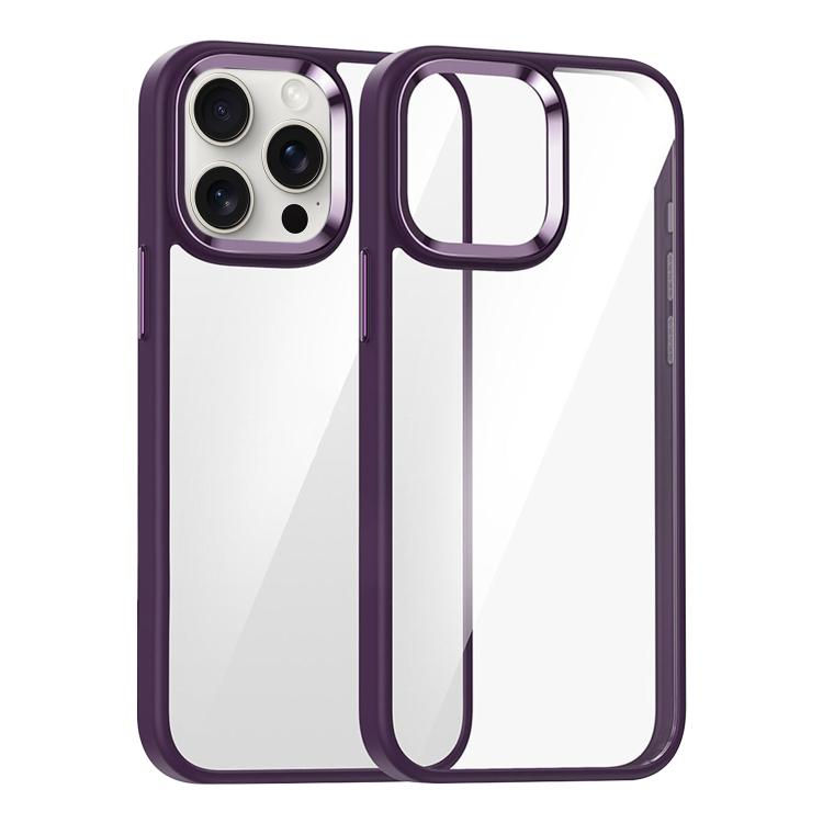 For iPhone 15 Pro Kalebol Gold Shield PC Hybrid TPU Phone Case