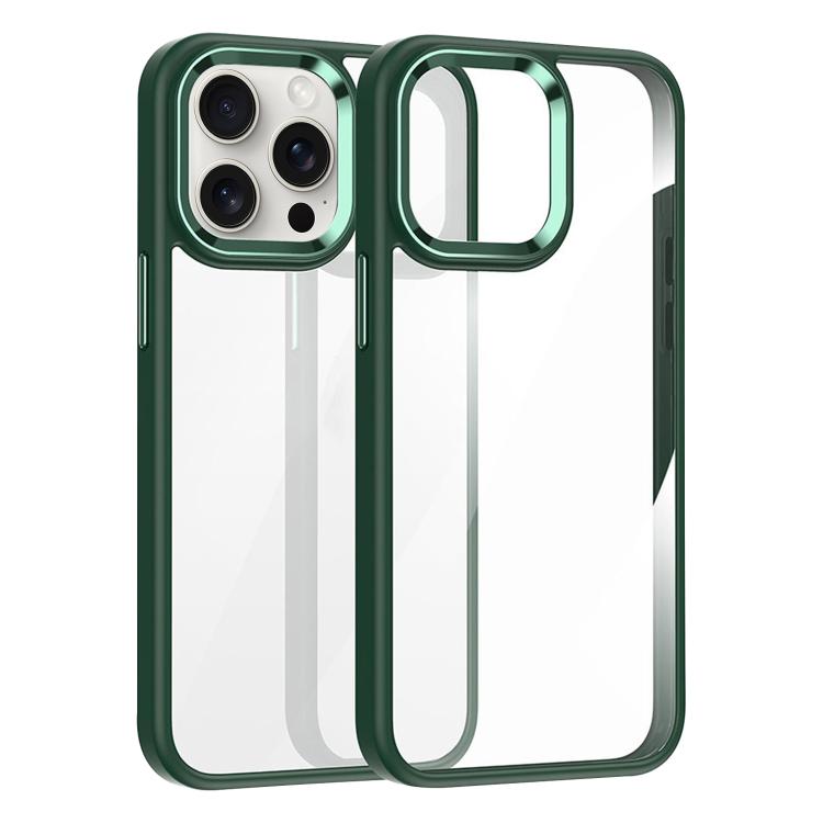 For iPhone 15 Pro Kalebol Gold Shield PC Hybrid TPU Phone Case