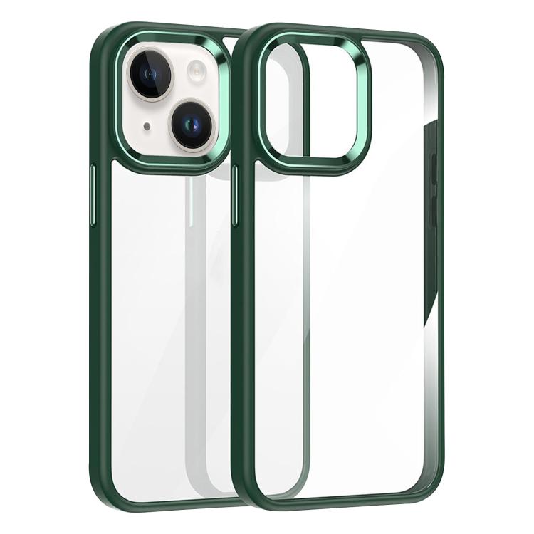 For iPhone 15 Plus Kalebol Gold Shield PC Hybrid TPU Phone Case