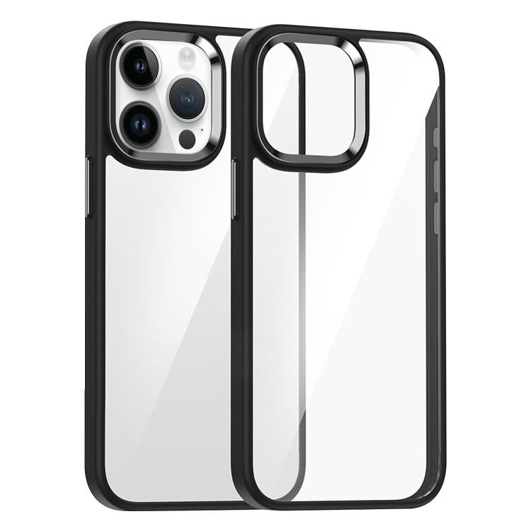 For iPhone 14 Pro Kalebol Gold Shield PC Hybrid TPU Phone Case