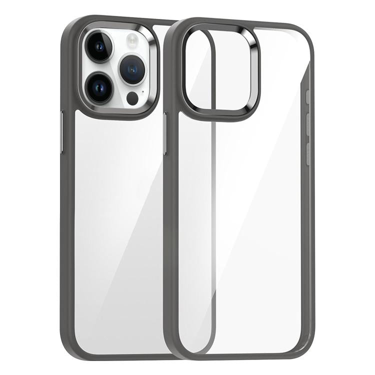 For iPhone 14 Pro Kalebol Gold Shield PC Hybrid TPU Phone Case