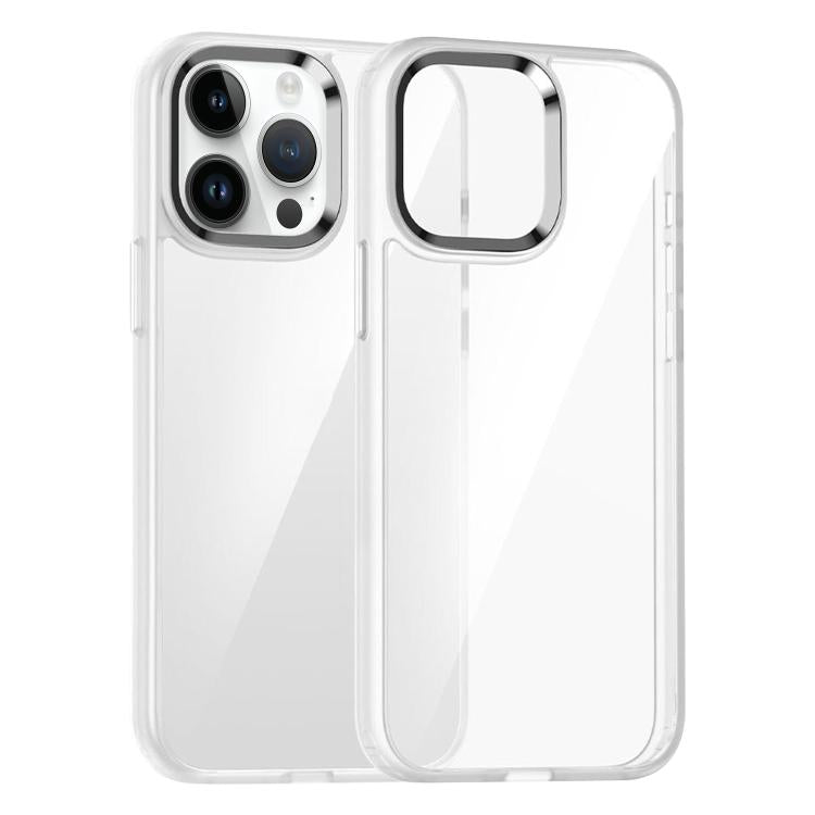 For iPhone 14 Pro Kalebol Gold Shield PC Hybrid TPU Phone Case