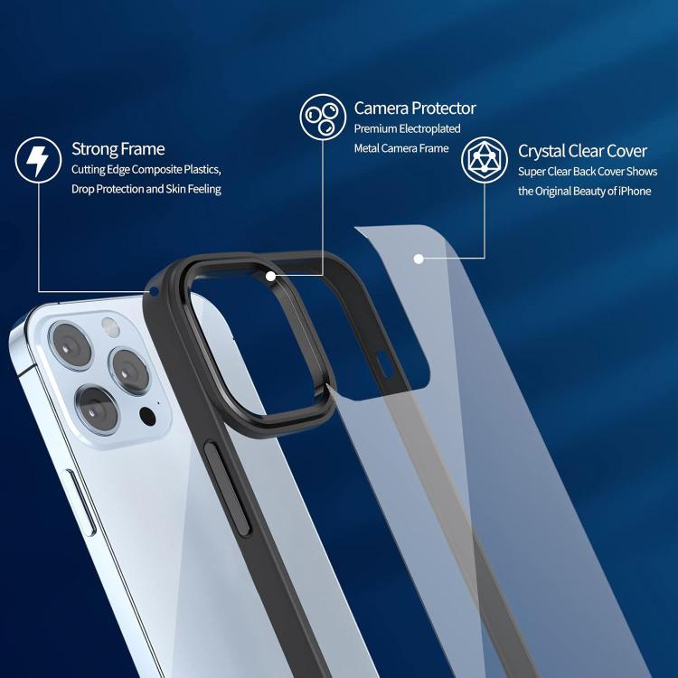 For iPhone 12 Pro Max Kalebol Gold Shield PC Hybrid TPU Phone Case