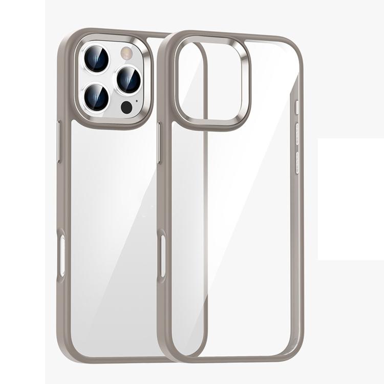 For iPhone 16 Pro Kalebol Gold Shield PC Hybrid TPU Phone Case