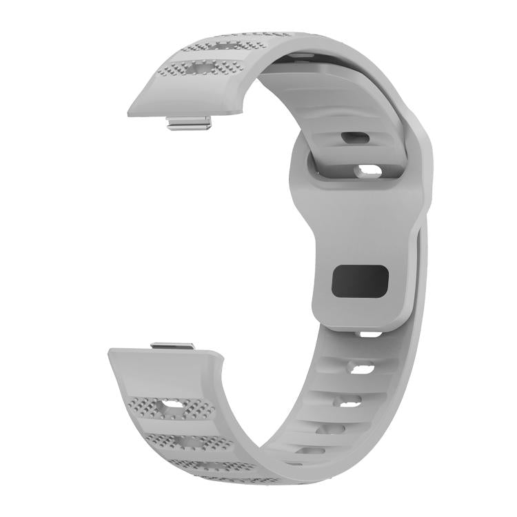 For Huawei Watch Fit 5 / Fit 5 Pro / Fit 4 Black Buckle Dotted Silicone Watch Band