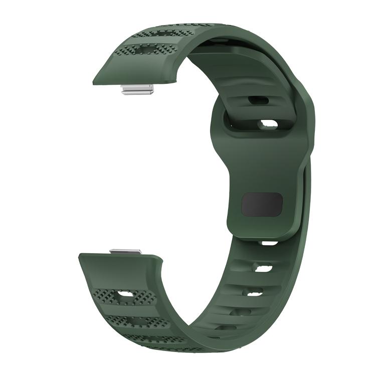 For Huawei Watch Fit 5 / Fit 5 Pro / Fit 4 Black Buckle Dotted Silicone Watch Band