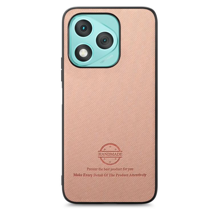 For Honor 400 Lite Global Twill Fabric Leather Skin Back Phone Case