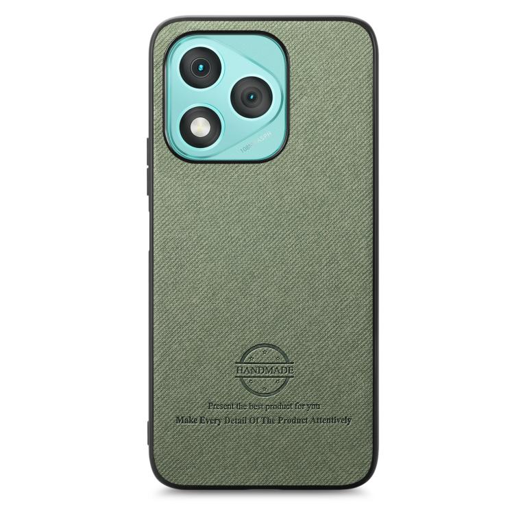 For Honor 400 Lite Global Twill Fabric Leather Skin Back Phone Case