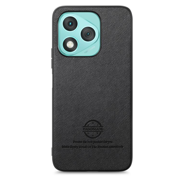 For Honor 400 Lite Global Twill Fabric Leather Skin Back Phone Case