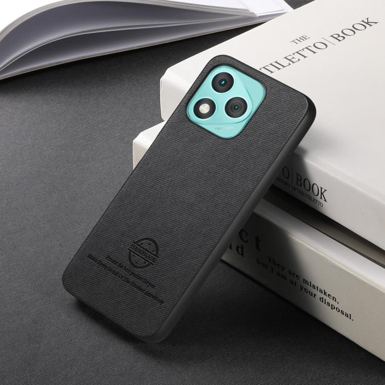 For Honor 400 Lite Global Twill Fabric Leather Skin Back Phone Case