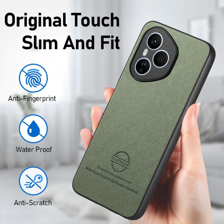 For Honor 400 Global Twill Fabric Leather Skin Back Phone Case