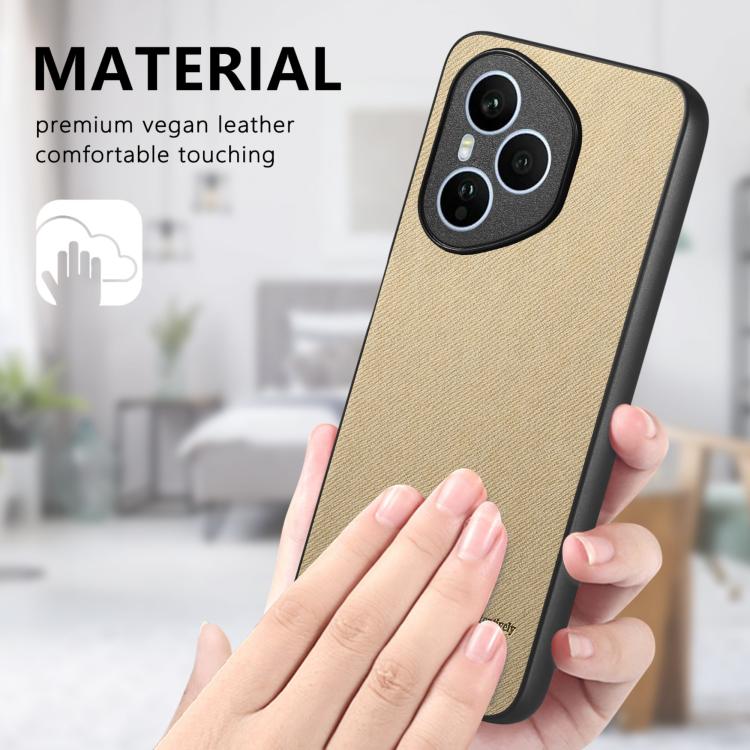 For Honor 400 Global Twill Fabric Leather Skin Back Phone Case