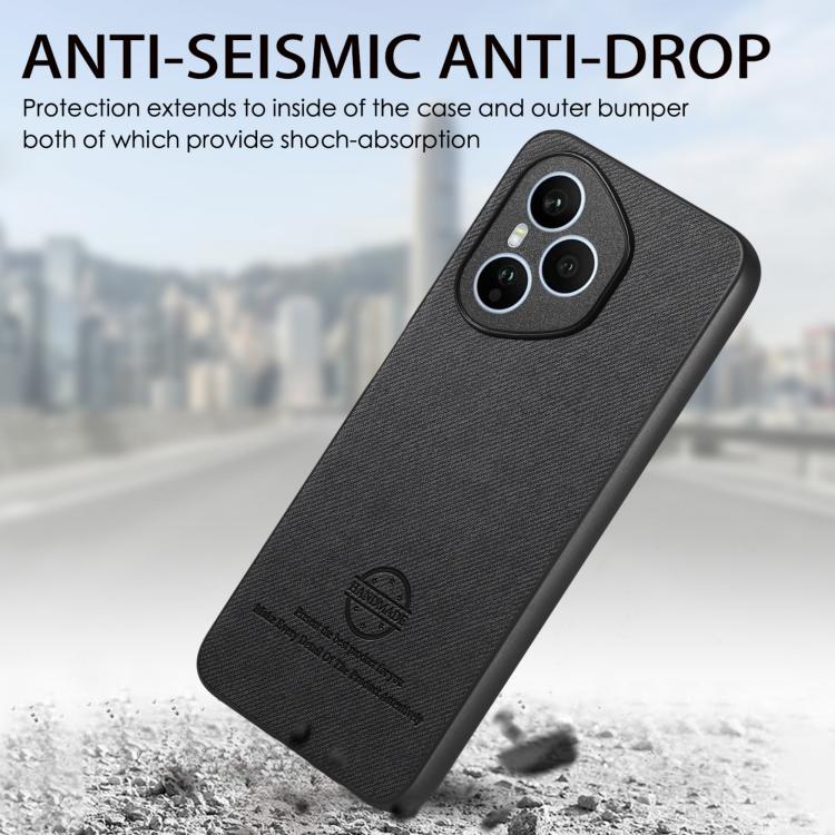 For Honor 400 Global Twill Fabric Leather Skin Back Phone Case