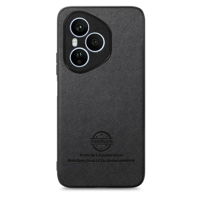 For Honor 400 Pro Global Twill Fabric Leather Skin Back Phone Case