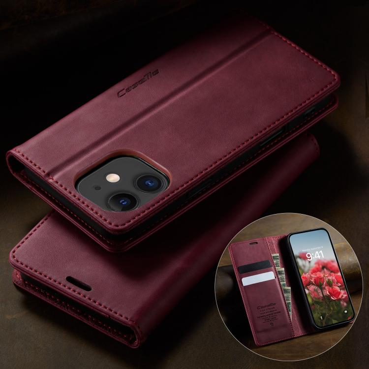 For iPhone 11 CaseMe 033 Calf Leather Lining Microfibre RFID Blocking Phone Case