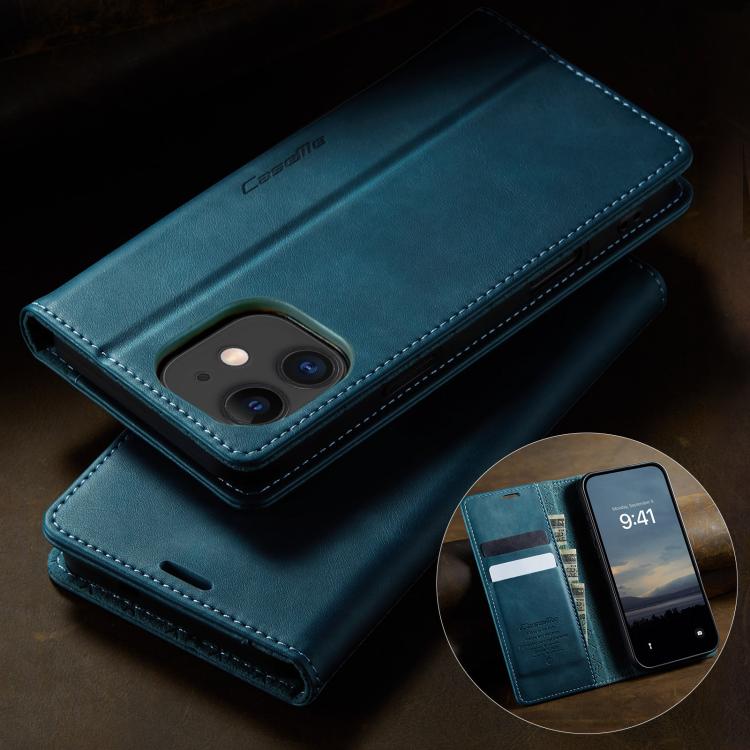 For iPhone 11 CaseMe 033 Calf Leather Lining Microfibre RFID Blocking Phone Case